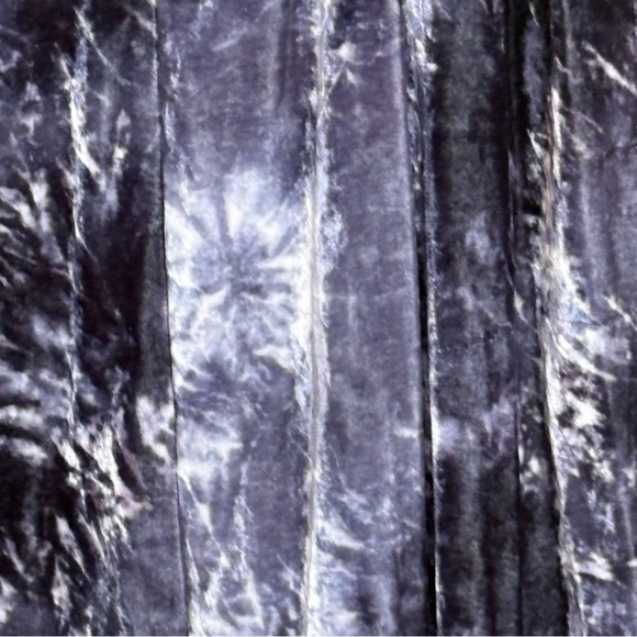 Pure Jill Tie Dye Stretch Velvet Midi Dress Women’s Medium Petite Blue Gray - Picture 6 of 9